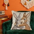 thumbnail image 6 of Cute Animals Decorative Throw Pillow Cover , Animals Family Animals Outdoor Pillow Cases Square Standard Cushion Cover for Sofa Couch Bed Car 17.72x17.72 inch, 6 of 6