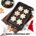 thumbnail image 3 of HONGBAKE Baking Sheet Pan, Cookie Sheet Pans for Baking, Cookie Sheets Nonstick Sets, Baking Trays for Oven, Baking Sheets for Oven with Wider Grips, Dishwasher Safe (3 Pack), Grey, 3 of 7