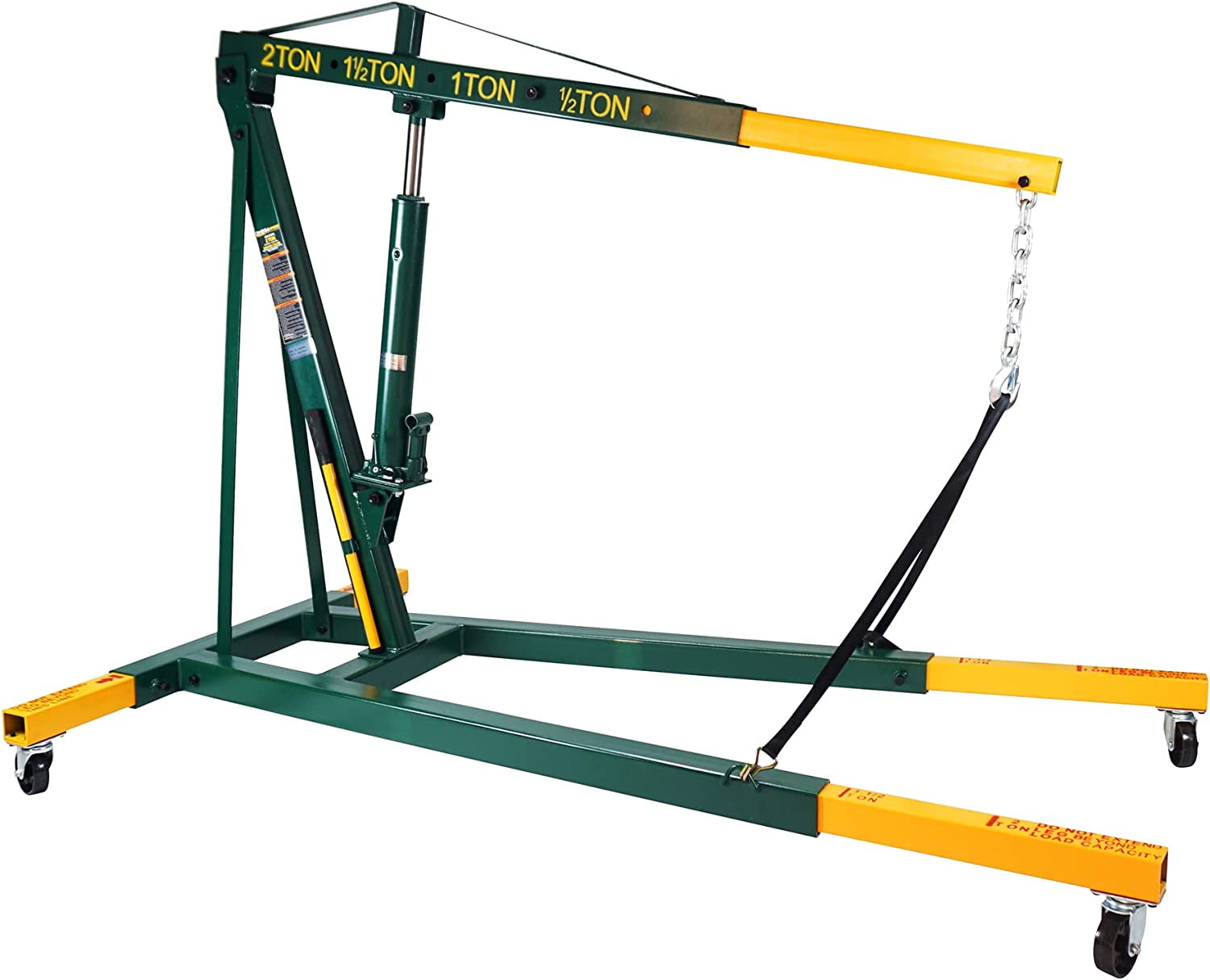 Omega Pro 2 Ton Engine Hoist Stand Cherry Picker Shop Crane Hoist