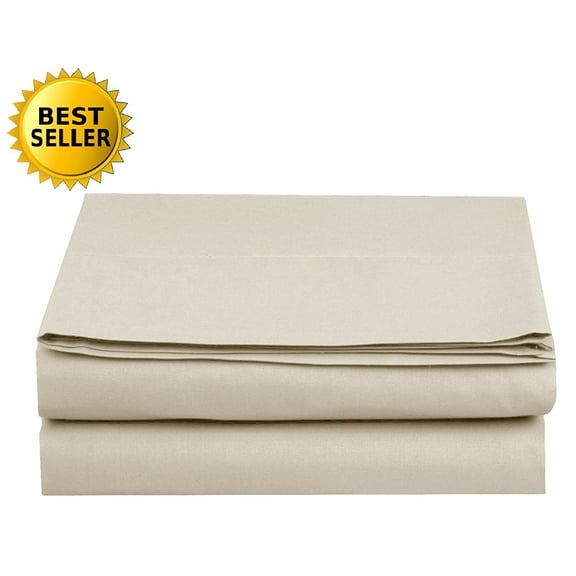 Set of 4 1500 Series Fitted Sheet, Queen Size, Cream