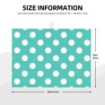 thumbnail image 2 of Fotbe Teal Turquoise And White Polka Dot Alfombrilla de Secado para Cocina con Estampado, 18x24 Pulgadas, 2 of 7