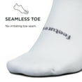 thumbnail image 3 of Feetures High Performance Max Cushion Quarter Sock for Women & Men - Moisture-Wicking Athletic Socks - Old White - S (1 Pair), 3 of 6