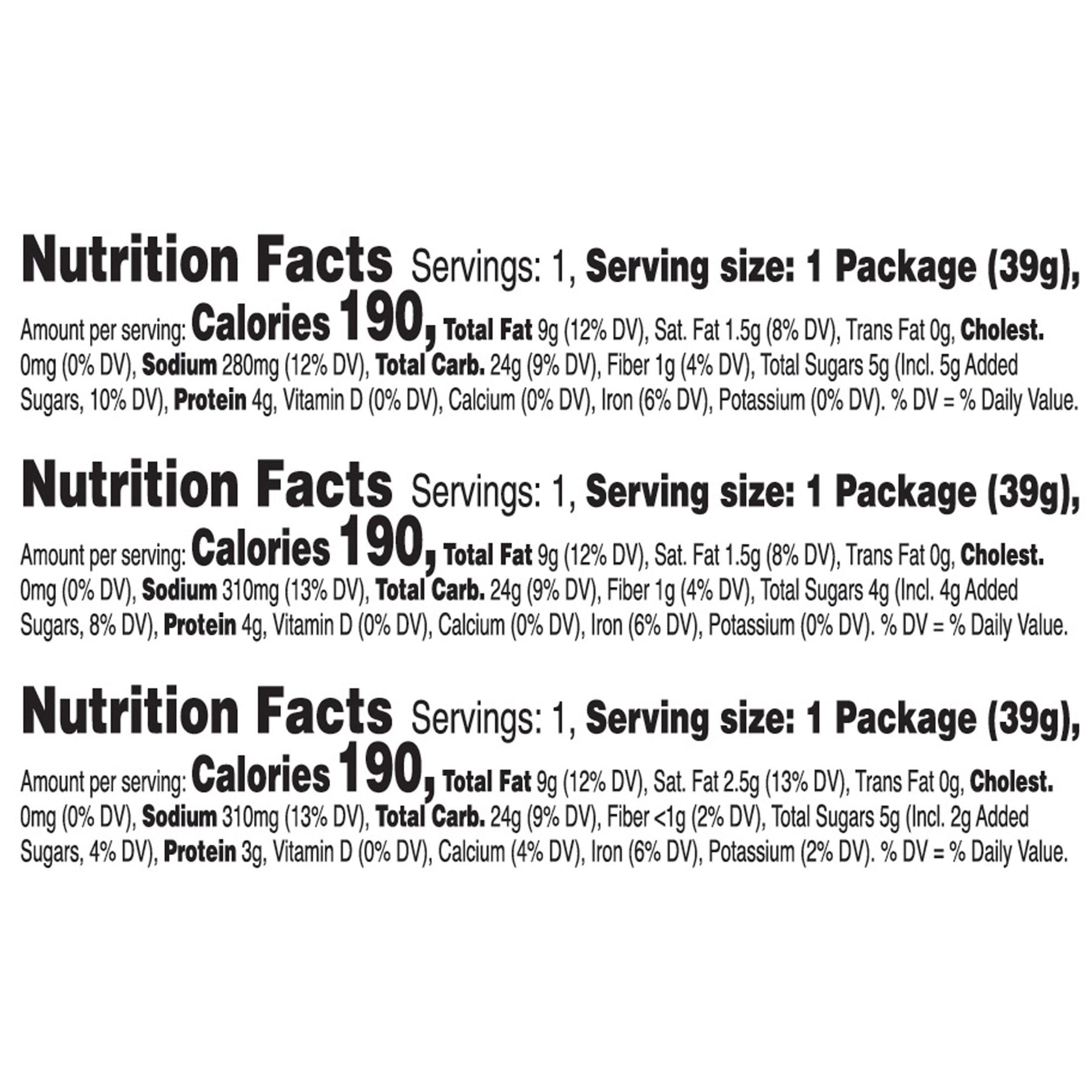 Keebler Variety Pack Sandwich Crackers, Single Serve Snack Crackers, 45 Count