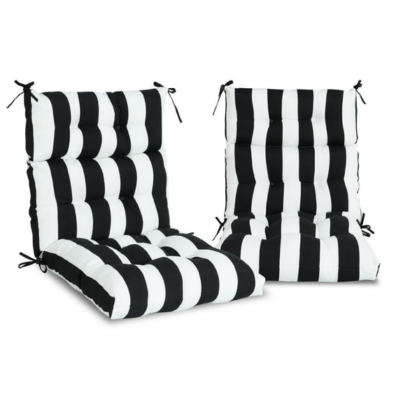 High Back Adirondack Chair Cushions Set of 2 – 44” x 22” x 4” Waterproof Outdoor Patio Cushions, Fade-Resistant Rocking Chair Cushions for Garden, Porch, Deck – Comfortable & Durable (2-Piece Set)