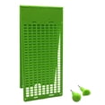 thumbnail image 2 of Pizarra para escribir Braille, 9 líneas, 28 celdas, accesorio de regalo práctico, duradero, 1 Juego de herramientas de aprendizaje Braille para niños,, 2 of 9