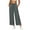 #04 Dark Gray 【Mix & Match: Stock Up on Your Favorite Colors】, variant on Women's Summer Fashion Solid Color Drawstring Elastic Waist Split Cropped Pants, Soft Polyester Blend Fabric, Relaxed Fit with Waist Tie Detail, Lightweight Casual | TruBelle,Pink 2XL