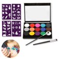 thumbnail image 1 of Kit de pintura facial, no tóxico e hipoalergénico, colores de maquillaje para niños, kit de pintura facial profesional TUNC Sencillez, 1 of 5