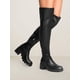 thumbnail image 5 of Botas Mujer DREAM PAIRS Sobre la Rodilla Negras de PU Vegano con Tacón de 6 cm, 5 of 7