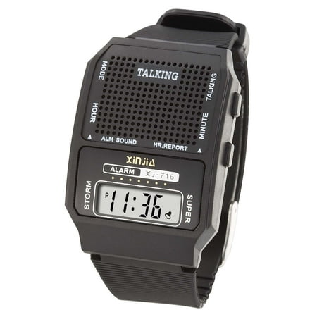 Lcd Resist - Voice Speaking English Language Talking Digital Sports LCD Wristwatch watch