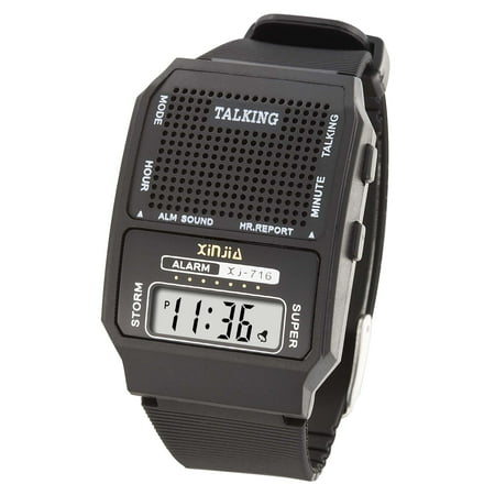 Voice Speaking English Language Talking Digital Sports LCD Wristwatch (5 Best Talking Wrist Watches)