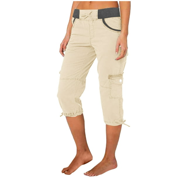 MKLEKYY Pantalones Cortos Informales De Verano Para Mujer, Pantalones Cortos Deportivos Informales Para Exteriores, Pantalones Cortos Cargo Holgados Y Finos B