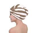 thumbnail image 3 of Paquete de 2 toallas turbante de microfibra para el cabello, toalla de secado rápido para secar el cabello, turbante absorbente a rayas para secar la cabeza., 3 of 5