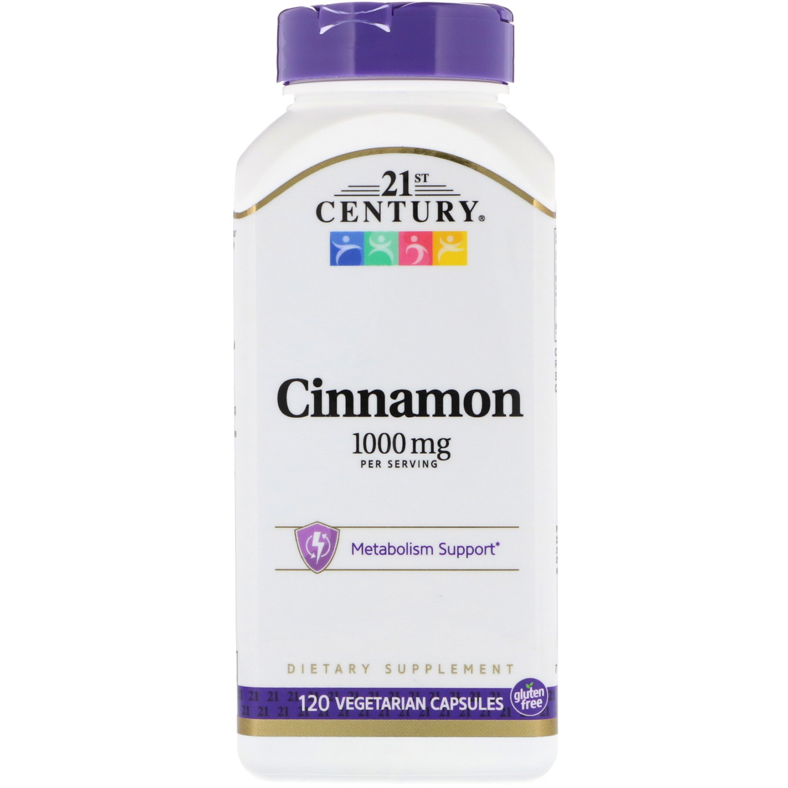 21st Century Cinnamon 500mg Capsules, 120 Ct