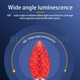 thumbnail image 5 of Ruiandsion E12 Red LED Candle Bulb 110V AC 0.6W 80LM for Outdoor Indoor Party Festival Atmosphere Lighting,Replacement,5-Pack, 5 of 12