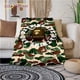 thumbnail image 2 of Fashion Bape Flannel Throw blanket Children and adults Gift Fluffy Fleece blanket for Bedroom Bed Sofa Travel Camping Washable, 2 of 4