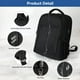 thumbnail image 3 of Mochila de viaje para portátil Voova, impermeable, 15.6 pulgadas, negra, 3 of 7