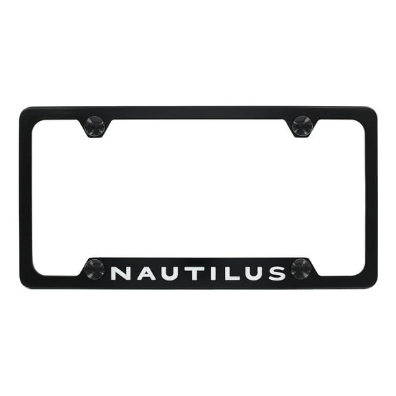 Lincoln Nautilus Black Finish Metal License Frame Holder