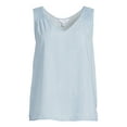 thumbnail image 2 of Time and Tru Women's V-Neck Tank Top, Sizes XS-XXXL, 2 of 5