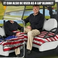 thumbnail image 4 of SEANATIVE American Flag Golf Cart Seat Covers Club Car Comfortable Golf Cart Rear Seat Cover 4Th of July Golf Cart Seat Towel Blanket with 4 Front Pockets Fits Most Club Cars Golf Carts, 4 of 7
