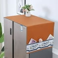 thumbnail image 1 of Xiao Hua 1 Pce Housse de Réfrigérateur double Porte Housse de Porte Simple Tissu machine à Laver Micro-Ondes Résistant à l'Huile Imperméable Housse de Poussière 140 * 55cm (orange), 1 of 3