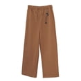 thumbnail image 3 of Women's high-waisted wide-leg pants, loose straight pants, elasticized stretch waist casual pants, 3 of 13