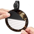 thumbnail image 2 of Butterfly Fission Diagram 2Pcs PU Leather Round Luggage Tags with Privacy Cover and Name ID Tag for Suitcase, Handbags, Backpacks, School Bags, 2 of 6