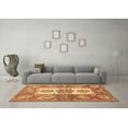 thumbnail image 3 of Ahgly Company Indoor Rectangle Abstract Brown Modern Area Rugs, 7' x 10', 3 of 4