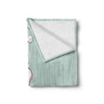thumbnail image 2 of Flower Soft Flannel Fleece Throw Blanket, Romantic Rose Sign of Eternal Love with Pearls the Purity Print, Cozy Plush for Indoor and Outdoor Use, 50" x 60", Baby Blue White and Pink, by Ambesonne, 2 of 6