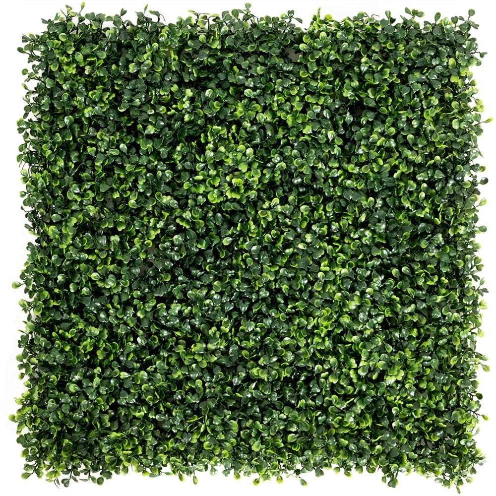 12 PCS 20"x20" Artificial Boxwood Plant Wall Panel Hedge Privacy Fence