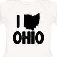 thumbnail image 4 of Inktastic I Love Ohio with State Silhouette Boys or Girls Long Sleeve Baby Bodysuit, 4 of 5
