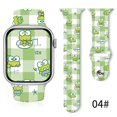 thumbnail image 3 of Correa de silicona con estampado de Anime Sanrioed Pochacco Keroppi Badbadtz-Maru para Apple S8 S7 Watch Correa transpirable, 3 of 5