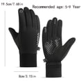 thumbnail image 3 of LIZENG Kids' Touchscreen Gloves with Textured Grip Soft Knit Winter Gloves for Boys and Girls 3-15 Years Cycling School, 3 of 6