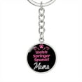 thumbnail image 1 of Dog Mom Keyring Welsh Springer Spaniel Mama Circle Keychain Stainless Steel or 18k Gold, 1 of 7
