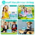 thumbnail image 6 of YOYTOO Insulated Lunch Bag, Double Deck Lunch Tote Bag Cooler Box with Adjustable Strap, Mermaid, 6 of 7