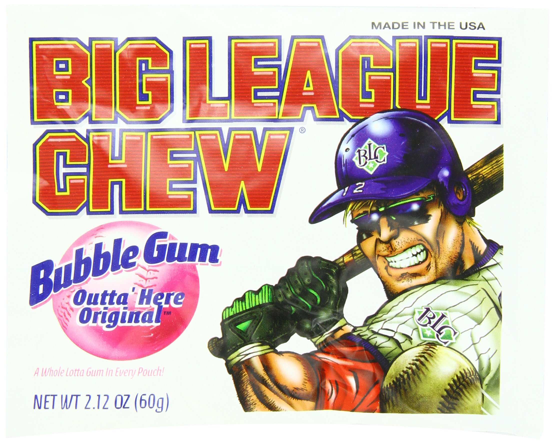 Big League Chew Bubblegum, Original, 12 Count
