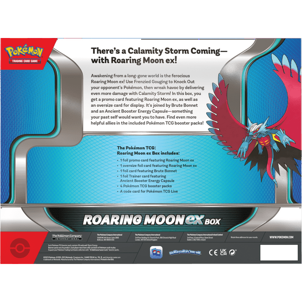 iron valiant ex box booster packs Pokemon Roaring Moon + EX Sealed Case Pokmon Iron Valiant ex Box