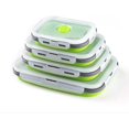 thumbnail image 1 of Silicone Foldable Food Storage Containers, 4 Pieces, Foldable, 1 of 4