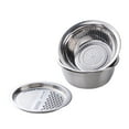 thumbnail image 1 of Youkk Kitchen Strainer Fine Mesh Basket Various Purpose Wide Application Easy To Stainless Steel Sink silver, 1 of 6