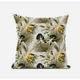 thumbnail image 5 of Plant Illusion Suede Zippered Pillow with Insert in Gold White Pink 16 x 16, 5 of 6