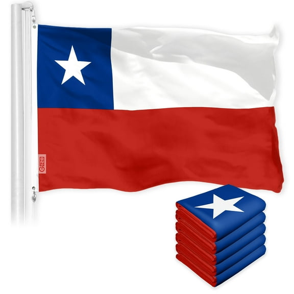 Chile Chilean Flag 3x5FT 5-Pack 150D Printed Polyester By G128