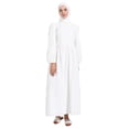 thumbnail image 2 of Off White - Multi - Crew neck - Unlined - Modest Dress - Benin, 2 of 5