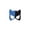 A002- Blue, variant on Cat Woman Mask for Women Halloween, Masquerade Mask Half Face with Rhinestones Black and Blue, Scary Halloween Cat Mask for Party