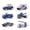 Blue, variant on 1:64 Scale Die-Cast Metal City Vehicle Set, 6 Pcs Classic Collectible Mini Cars With Gift Packaging, Realistic Alloy Model Toys For Hobby Collection And Holiday Gift Giving-(Red)