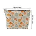 thumbnail image 2 of OCCOA Fall Zipper Makeup Bag with Pumpkin Maple Print Large Capacity Portable Toiletry Pouch for Travel Office Daily Storage, B, 2 of 6