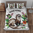 thumbnail image 4 of Lotusprinthandmade Personalized Ferret Lovers Quilt Bedding Set (White Binding) 5 Sizes (Made in Vietnam) (80x90), Cute Ferret Quilt Bedding Set, ferret pattern quilt, 4 of 5