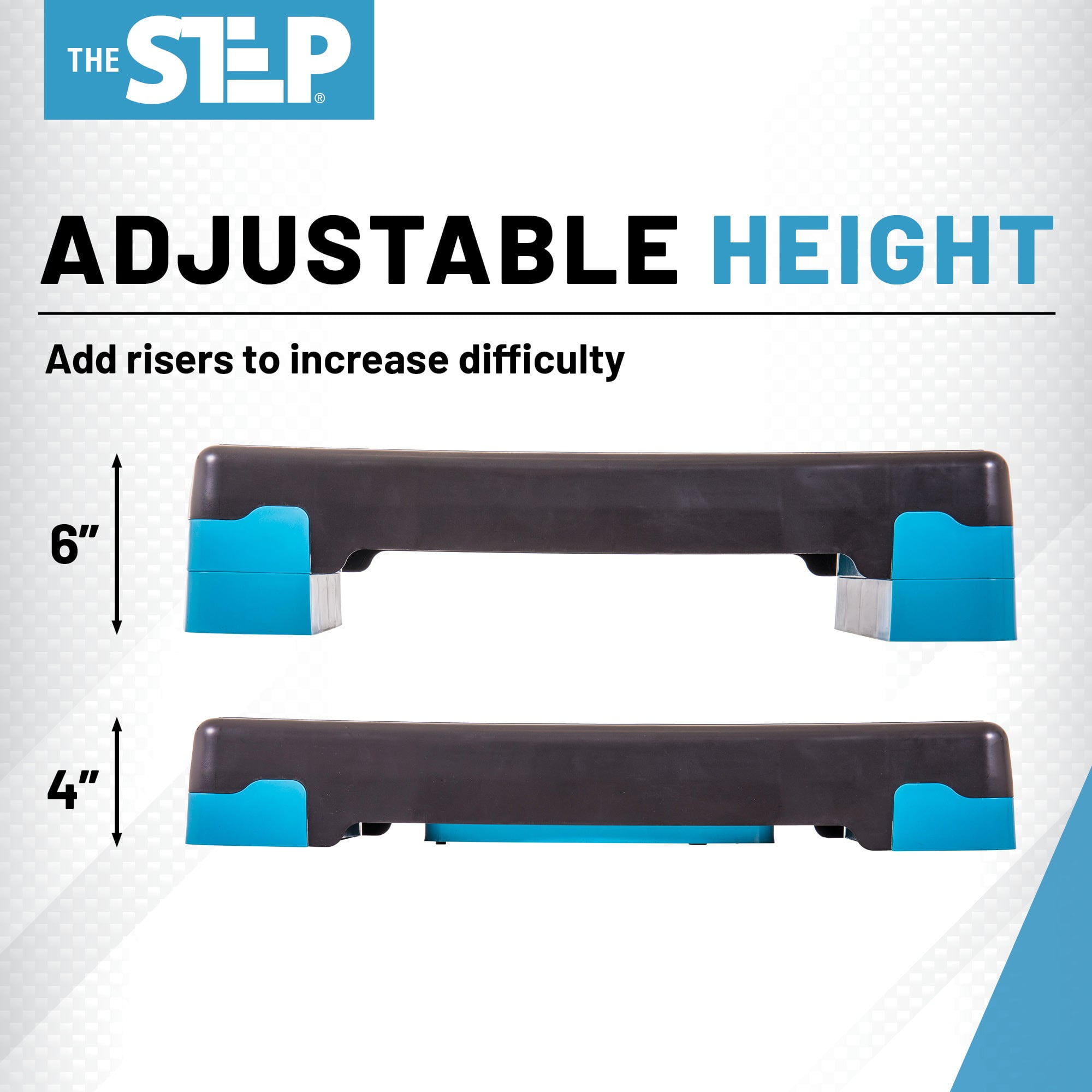 The Step - Adjustable Aerobic Step Platform for Cardio and Strength Training