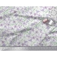 thumbnail image 2 of Soimoi Poly Georgette Fabric Leaves & Wild Flower Floral Printed Craft Fabric by The Yard 42 Inch Wide, 2 of 3