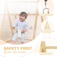 thumbnail image 5 of Ktaxon 2-in-1 Wooden Baby Jumper & Swing with Foldable A-Frame Stand, Stable Toddler Swing Set for Indoor & Outdoor Use, 5 of 7
