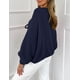 thumbnail image 2 of Suéter PRETTYGARDEN con Lazo Frontal y Mangas Abullonadas Azul Marino Talle M, 2 of 8