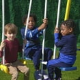 thumbnail image 5 of Sportspower Royal Fun Metal Swing Set for Kids Ages 3-8, Backyard Playground with 2 Swings, Standing Swing, Glider Swing, Teeter-Totter, 5-Foot Slide, Anchor Kit, 5 of 7